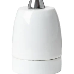 Halo Design porcelæn E27 fatning, hvid