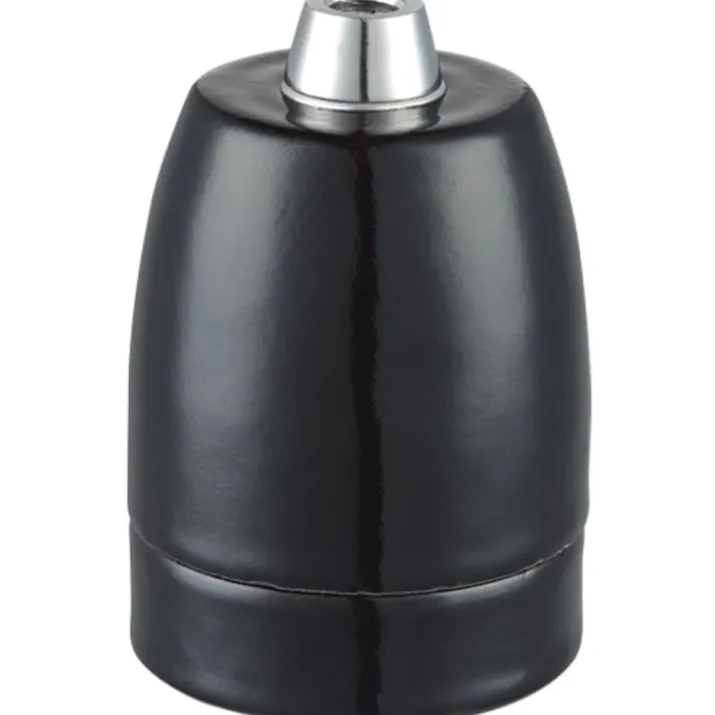 Halo Design porcelæn E27 fatning, sort