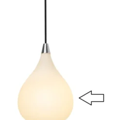 Halo Design reserveglas til Drops pendel, Ø30 cm