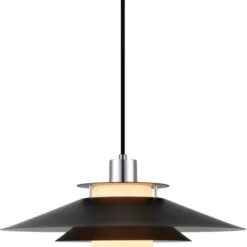 Halo Design Rivoli pendel, sort/krom