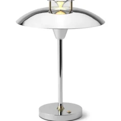 Halo Design Stepp 1-2-3 genopladelig bordlampe, krom