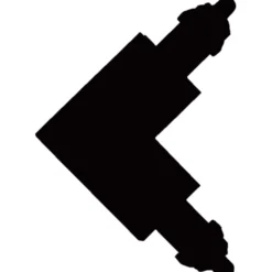 Halo Design Track 1F vinkelstykke, sort