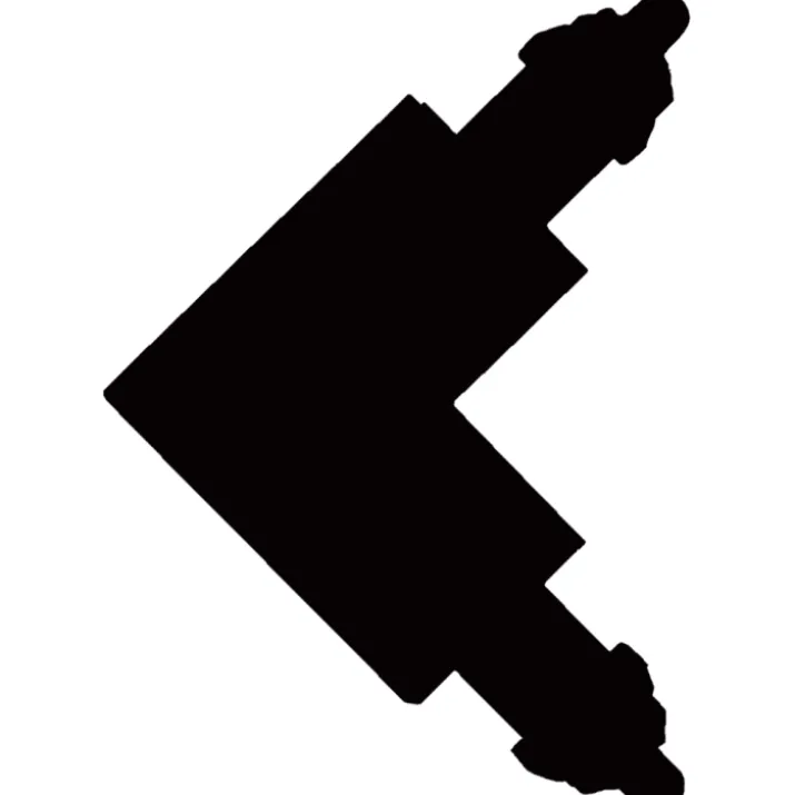 Halo Design Track 1F vinkelstykke, sort