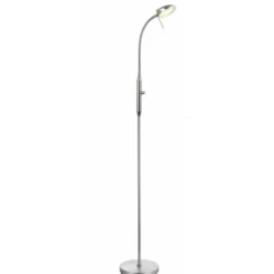 Halo Design Vegas gulvlampe, børstet stål
