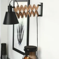 Halo Design Vintage sakselampe, træ/sort