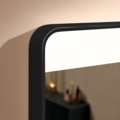 Hansgrohe Xarita Lite Q spejl med lys, 36x70 cm, sort