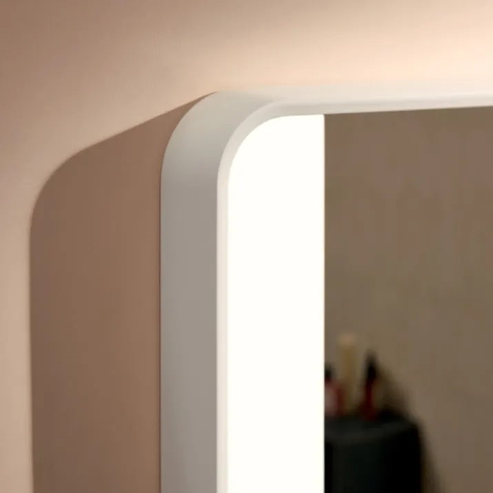 Hansgrohe Xarita Lite Q spejl med lys, 50x70 cm, hvid