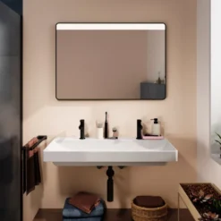 Hansgrohe Xarita Lite Q spejl med lys, sensor, 100x70 cm, sort