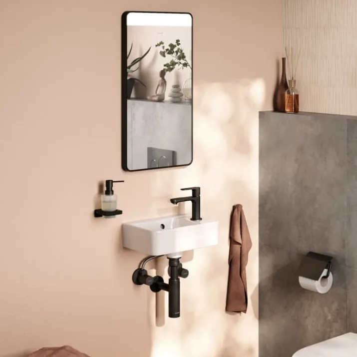 Hansgrohe Xarita Lite Q spejl med lys, sensor, 36x70 cm, sort