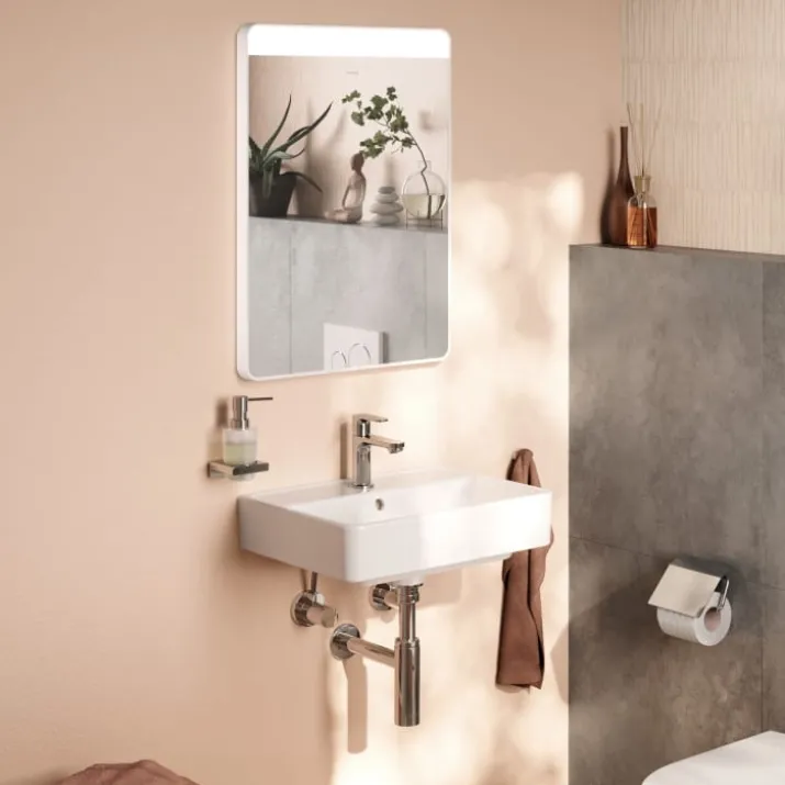 Hansgrohe Xarita Lite Q spejl med lys, sensor, 50x70 cm, hvid