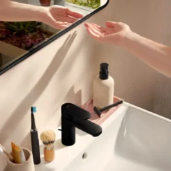 Hansgrohe Xarita Lite Q spejl med lys, sensor, 80x70 cm, sort
