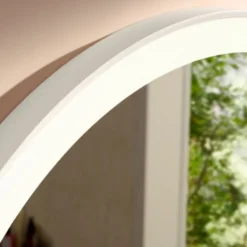 Hansgrohe Xarita Lite S spejl med lys, sensor, Ø90 cm, hvid
