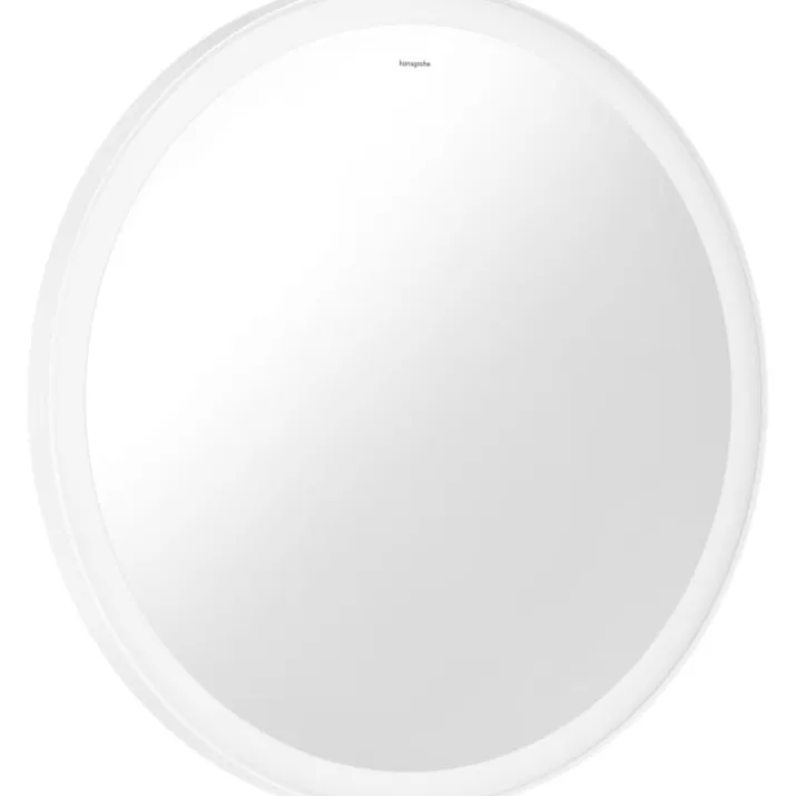 Hansgrohe Xarita Lite S spejl med lys, Ø70 cm, hvid