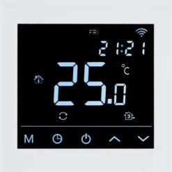 Heatcom HC91 termostat for el gulvvarme, wi-fi, hvid