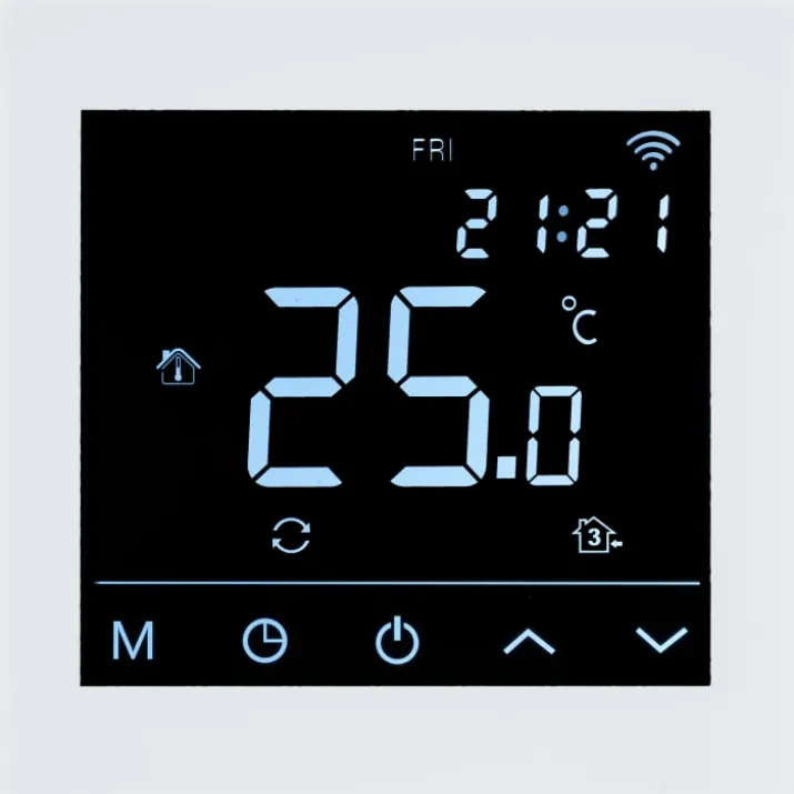 Heatcom HC91 termostat for el gulvvarme, wi-fi, hvid
