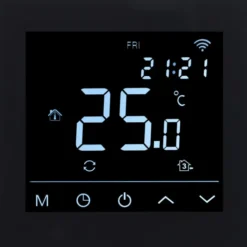 Heatcom HC91 termostat for el gulvvarme, wi-fi, sort