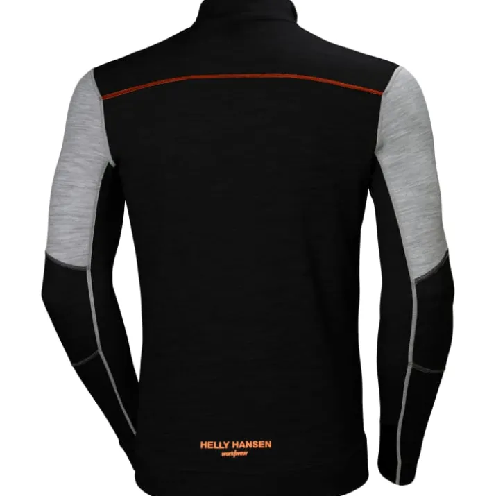 Helly Hansen Lifa Merino termoundertrøje, grå/sort, str. 2XL