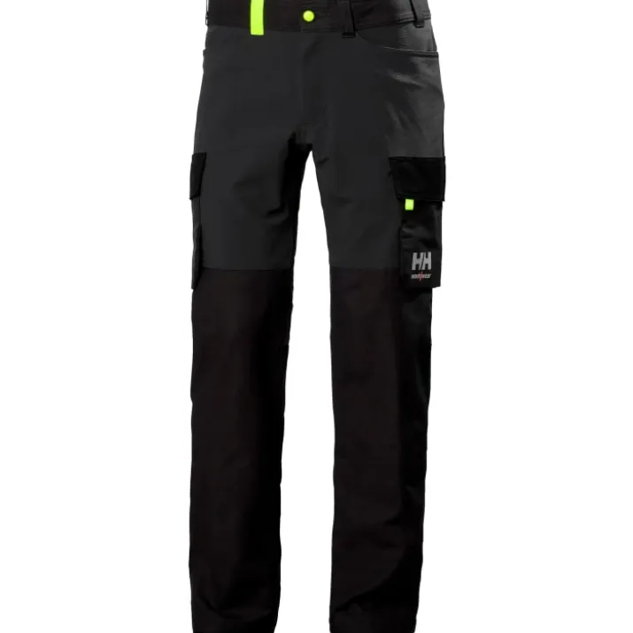 Helly Hansen Oxford servicebukser med 4-vejs stretch, mørkegrå/sort, str. C50