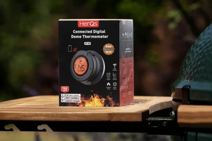 HerQs Dome, stegetermometer med trådløs display, appstyret