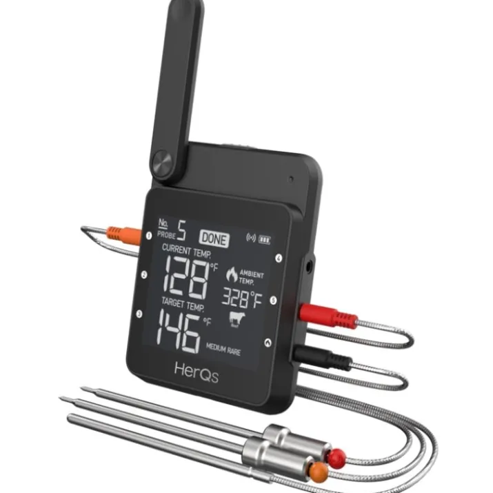 HerQs Professional, stegetermometer med trådløs display, appstyret