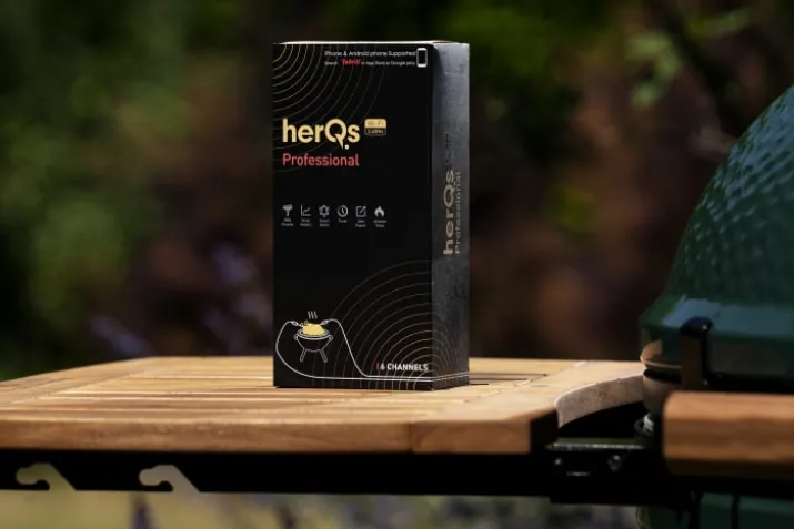 HerQs Professional, stegetermometer med trådløs display, appstyret