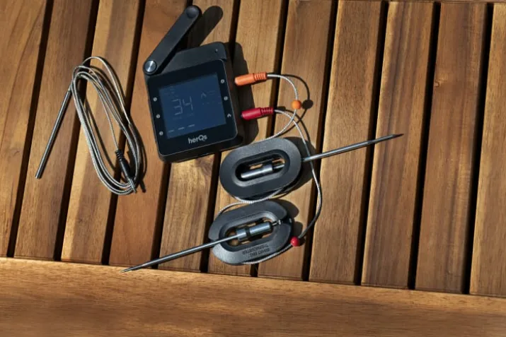 HerQs Professional, stegetermometer med trådløs display, appstyret