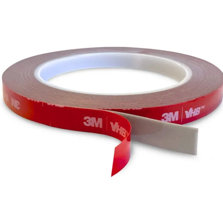 Hilux dobbeltklæbende tape, 5 meter, 10 mm