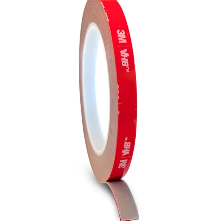 Hilux dobbeltklæbende tape, 5 meter, 10 mm