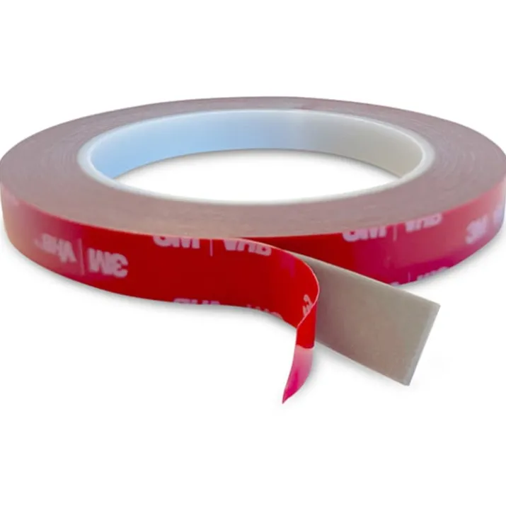 Hilux dobbeltklæbende tape, 5 meter, 12 mm