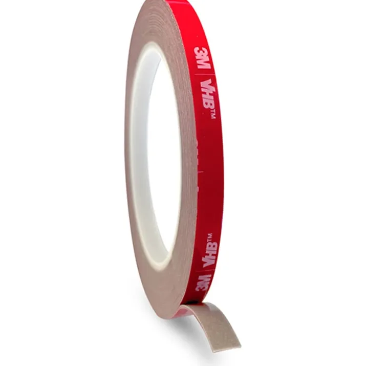 Hilux dobbeltklæbende tape, 5 meter, 8 mm