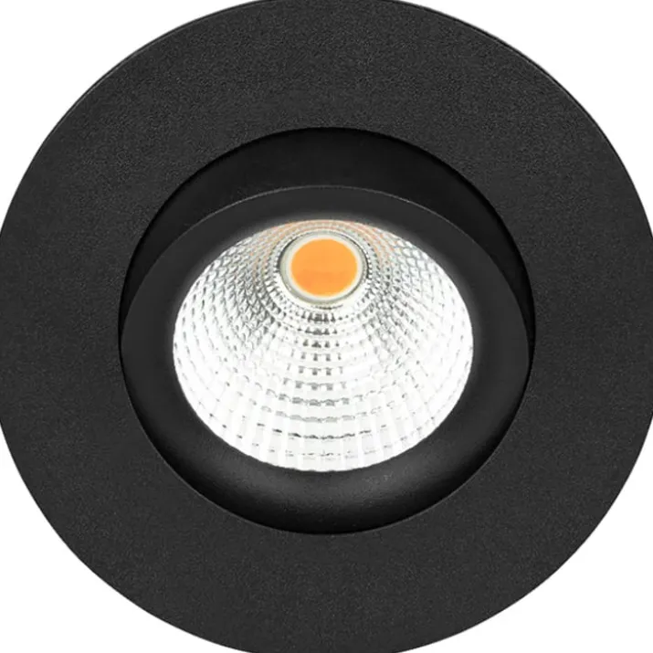 Hilux D3 Tilt360 indbygningsspot, 6W, 2700K, sort