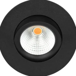 Hilux D8 Tilt360 indbygningsspot, 8W, 2700K, sort
