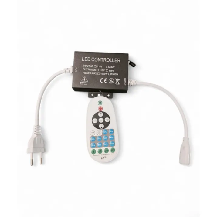 Hilux fjernbetjent lysdæmper til HiluX HighPower LED Strip, 230V
