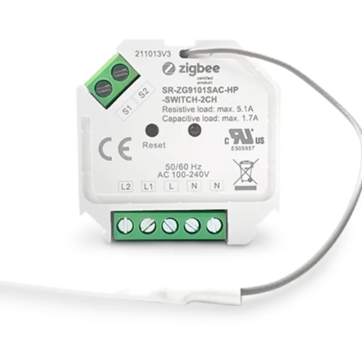 HiluX Mini ZigBee dobbeltafbryder, 2 x 390W