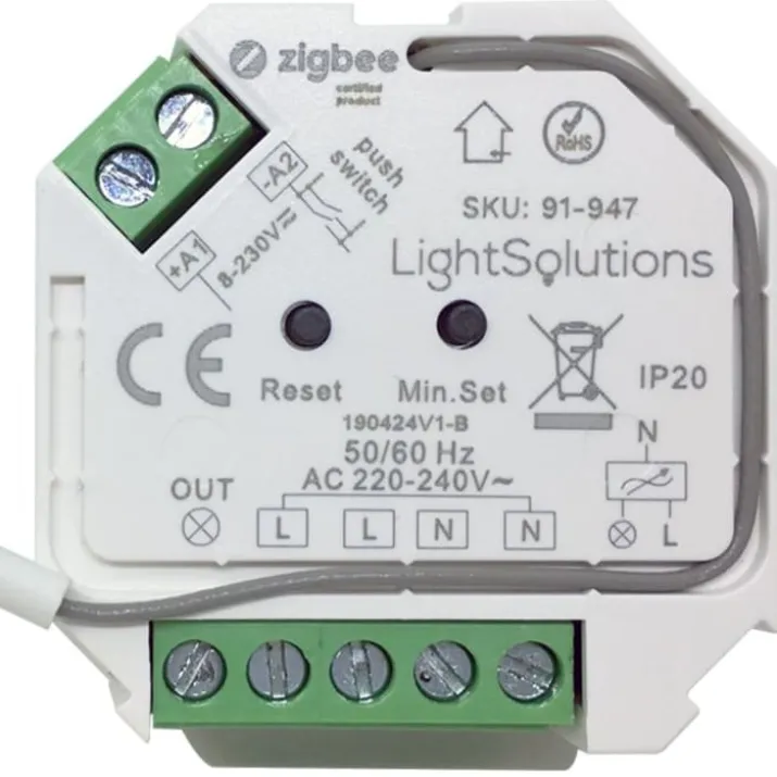 HiluX Mini ZigBee Triac lysdæmper, 200W