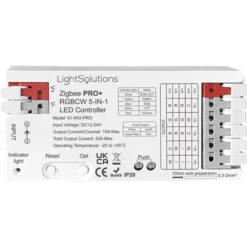 Hilux ZigBee Pro+ RGBCW LED controller, 12/24V