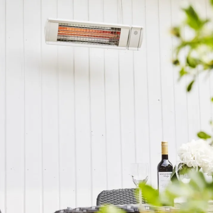 Hortus infrarød terrassevarmer til væg, 2000W, hvid