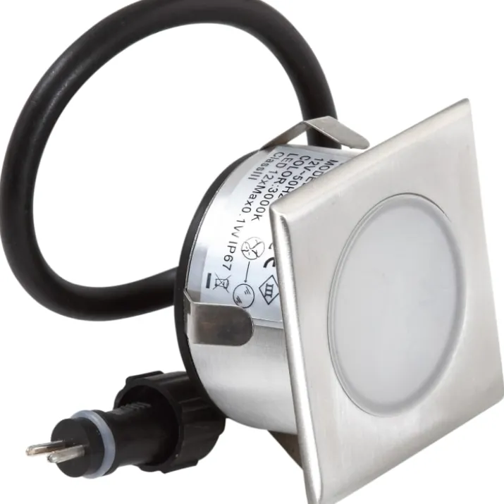 Hortus LED indbygningsspot, 6,4x6,4 cm
