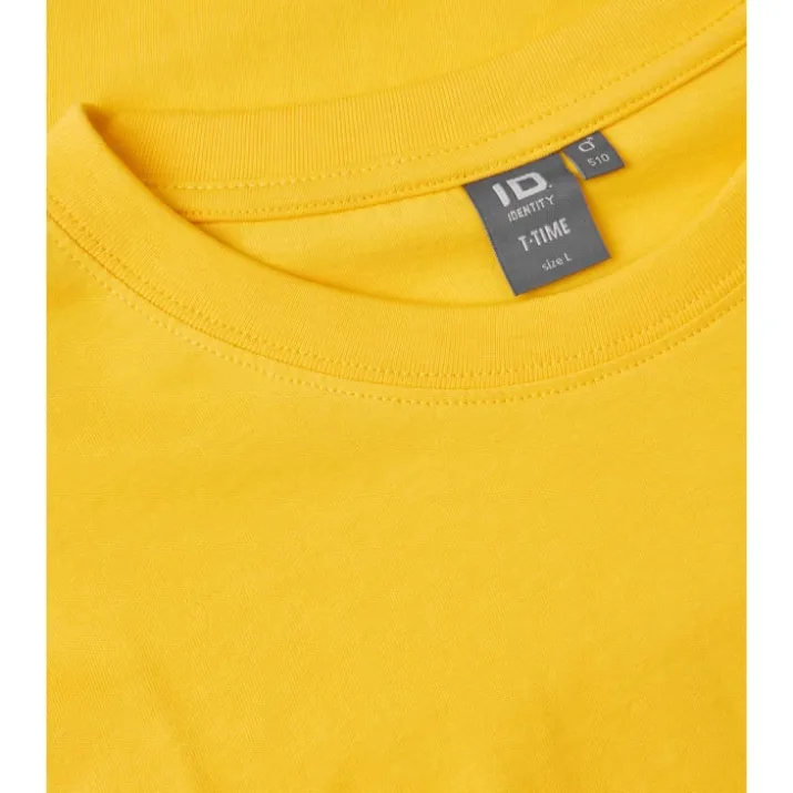 ID T-Time t-shirt, gul, str. 2XL