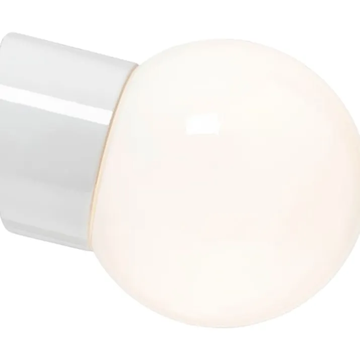 Ifö Electric Classic Glob 150 væglampe, blank opal, hvid