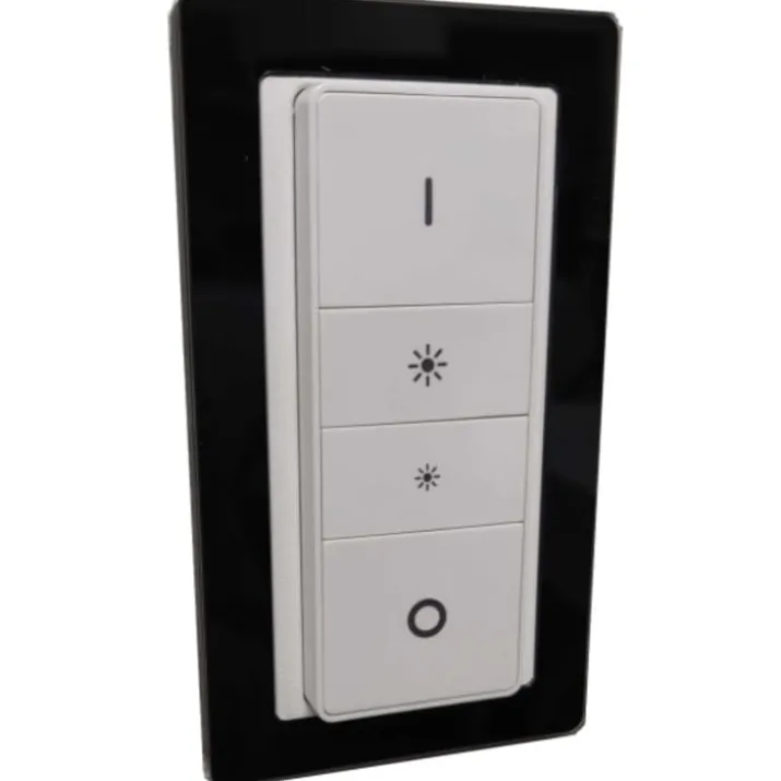 Indsats til Philips Hue dimmer med LK pure design ramme, sort
