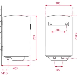 Intra Smart EWH50 elvandvarmer, 50 liter