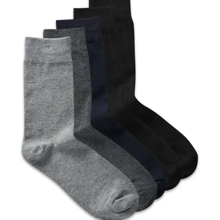 Jack & Jones Jens strømper i bomuld, 5-pak, mix
