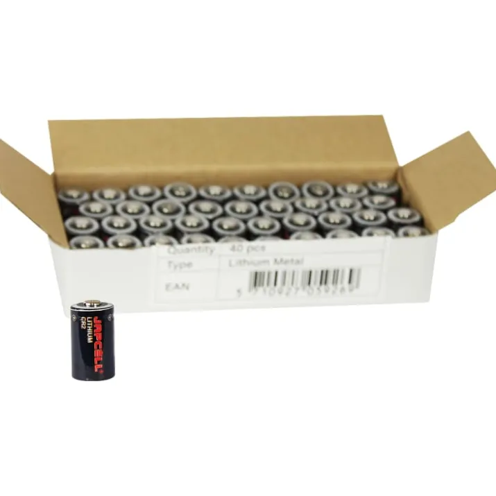 Japcell CR2 batterier, 40 stk.