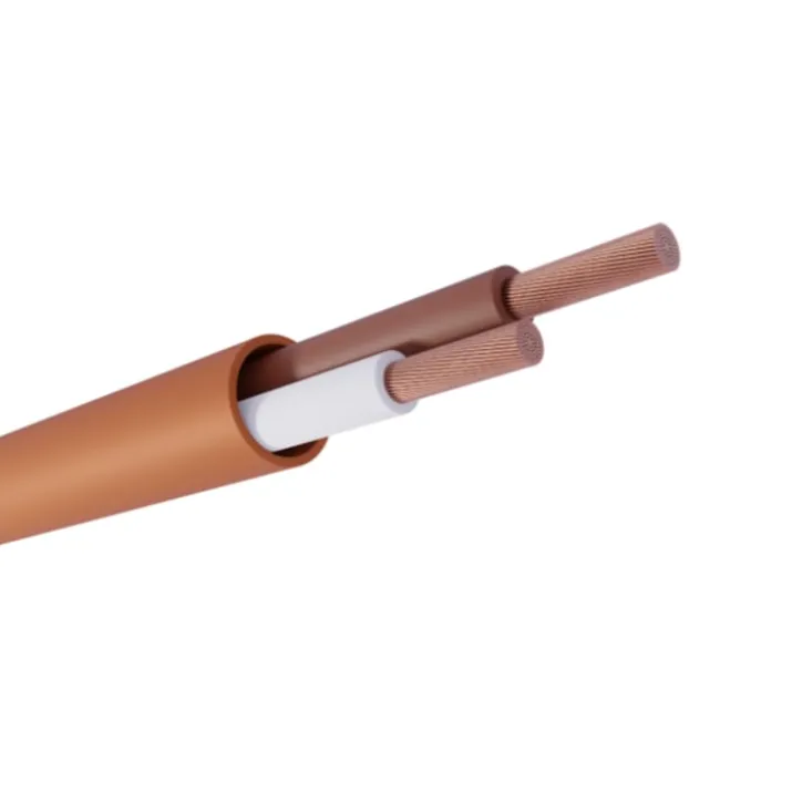 JMV CTS signalkabel, halogenfri, brun, 2x0,75 mm²