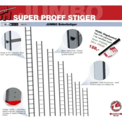 Jumbo super proff 15 trin - 4,3 meter