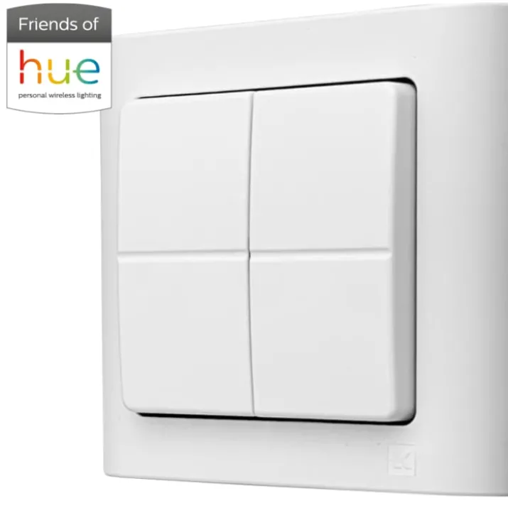 Jumitech 2-tryk for Philips Hue, Zigbee