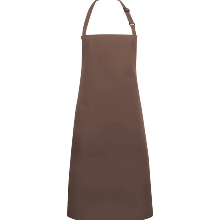 Karlowsky Basic forklæde med lommer, brun, onesize
