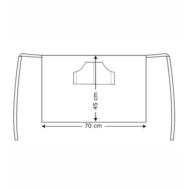 Kentaur forstykke kort, sort, onesize
