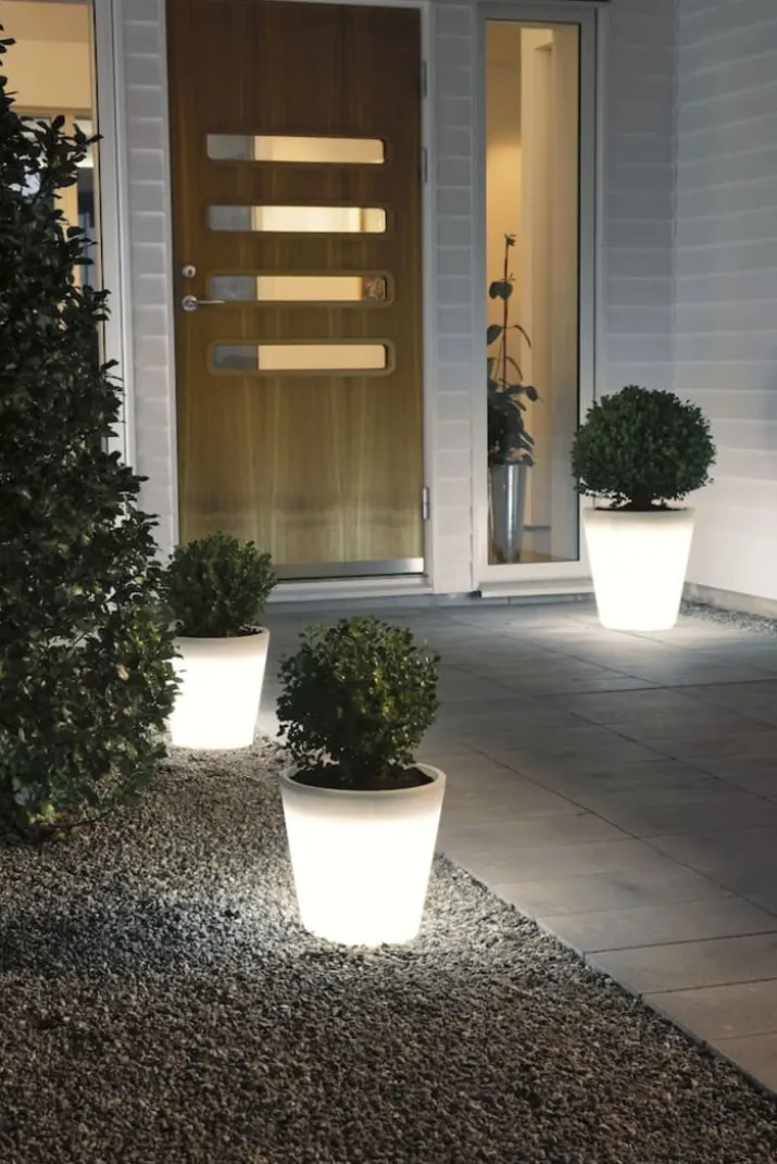 Konstsmide Assisi potteplanet m. LED lys, 40 cm